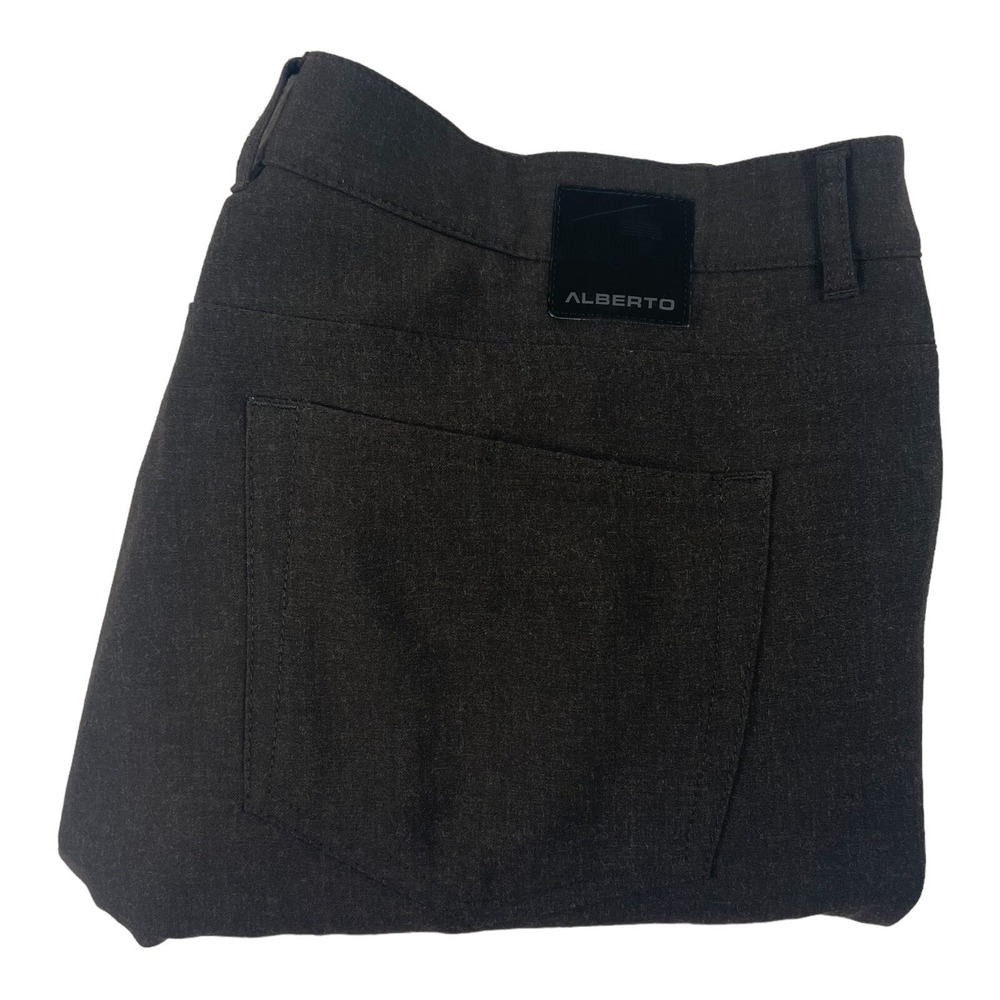 Alberto Ceramica Brown Performance 5 Pocket Pants Comfort Fit 42x29 Mens